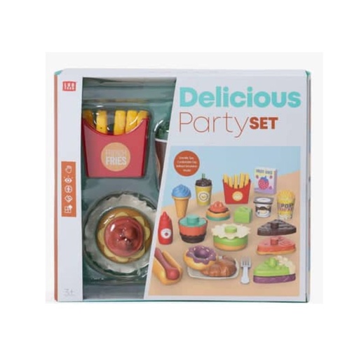 [LY8606] DELICIOUS PARTY SET COMIDA RAPIDA 
