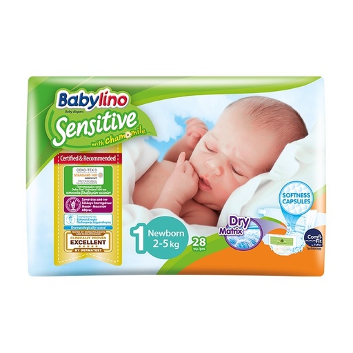 [5201263082504] PAÑALES BABYLINO SENSITIVE TALLA 1 NEWBORN 