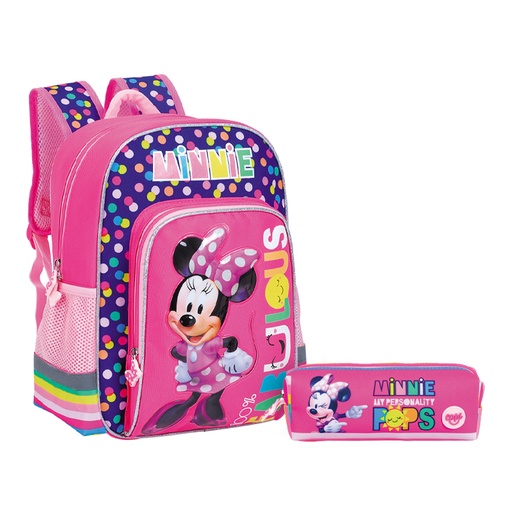 [7591525165044] BOLSO CAPI MEDIANO LONCHERA Y CARTUCHERA MINNIE 
