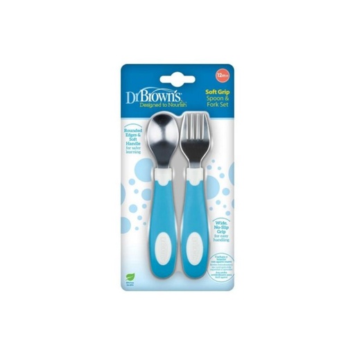 [072239324523] SET DE CUCHARA Y TENEDOR AZUL 