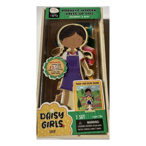 [805219580165] GIGGLE GROW SET MAGNETIC WOODEN DAISY GIRLS