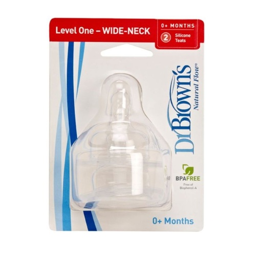 [072239003527] DR BROWN'S TETINA BOCA ANCHA NIVEL 1 